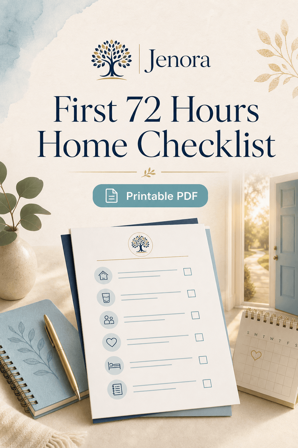 Jenora cover image for First 72 Hours Home Checklist