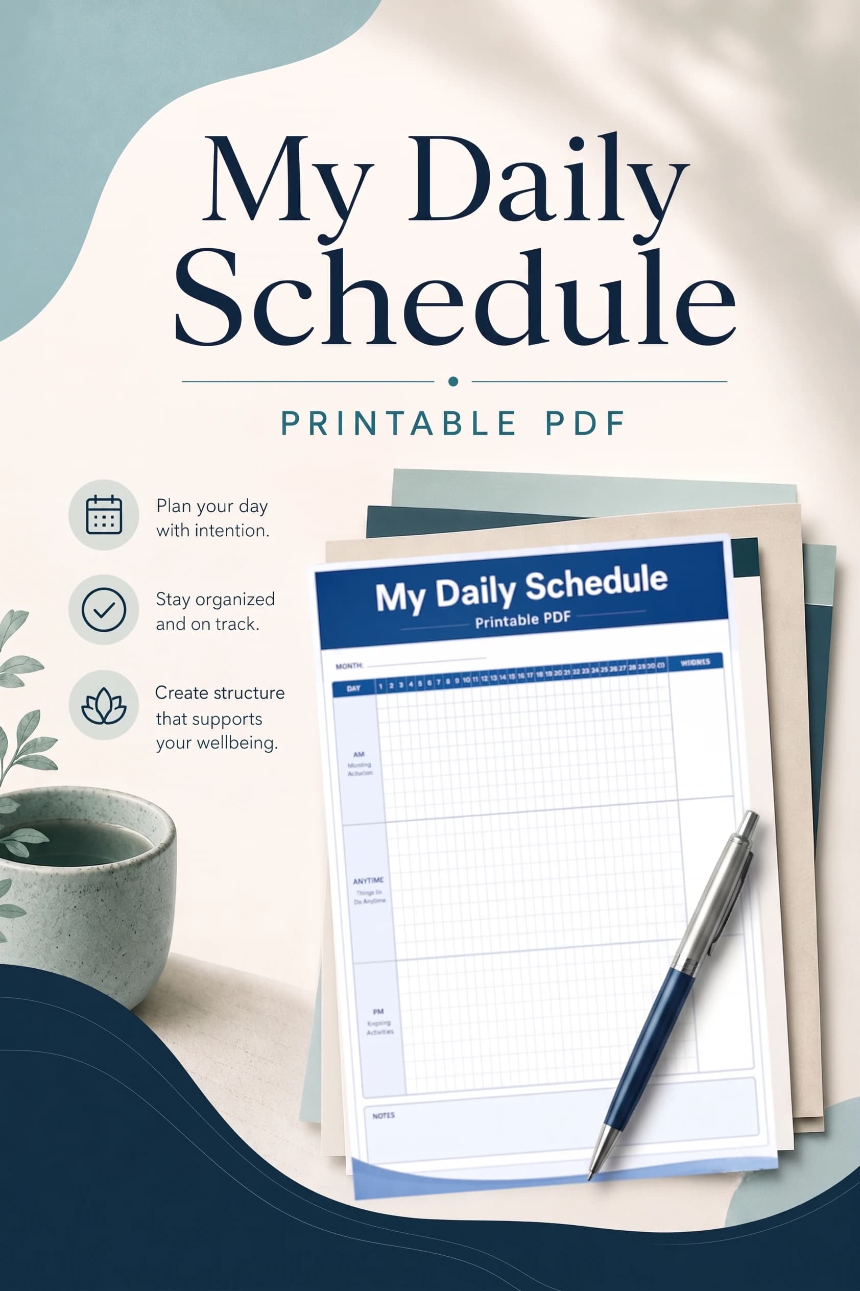 Jenora cover image for My Daily Schedule worksheet