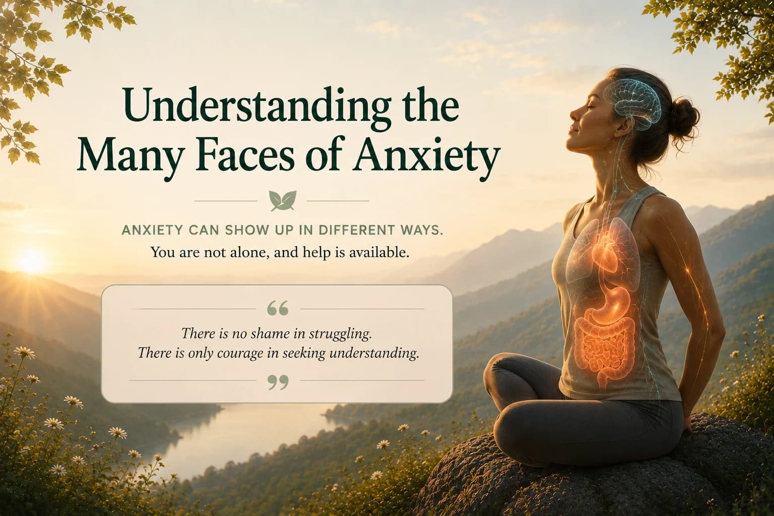 Understanding the Many Faces of Anxiety hero image showing different anxiety patterns