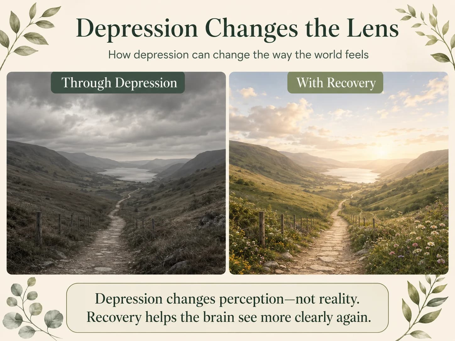 Depression changes the lens through which the world is perceived