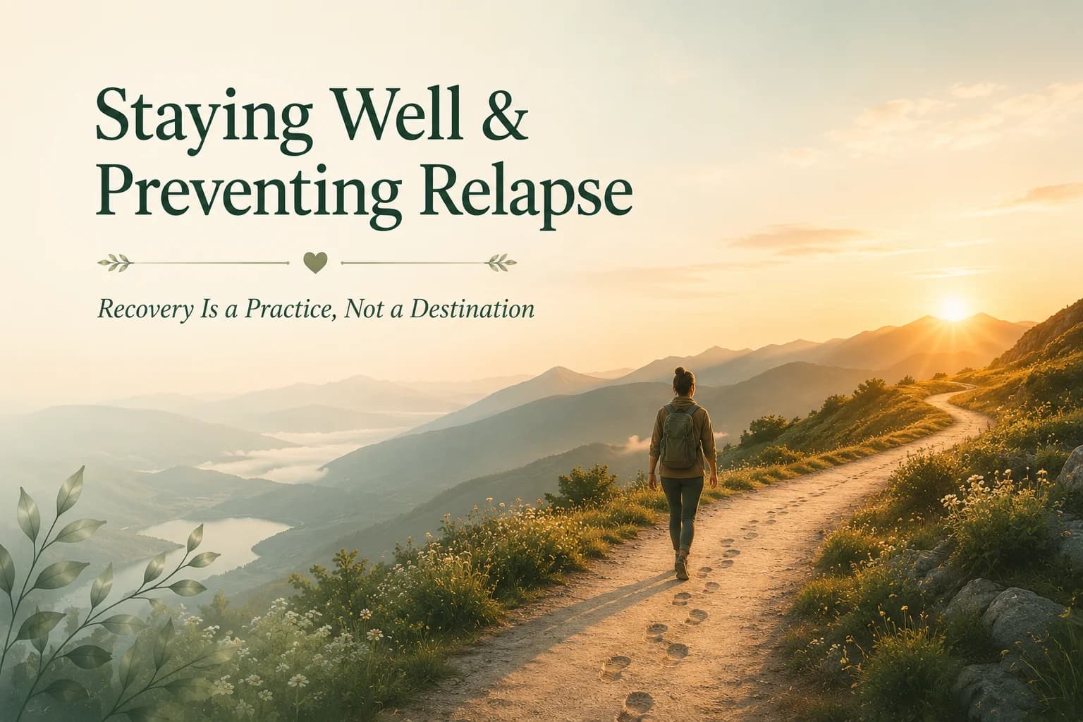 Staying Well and Preventing Relapse hero image showing recovery as an ongoing journey