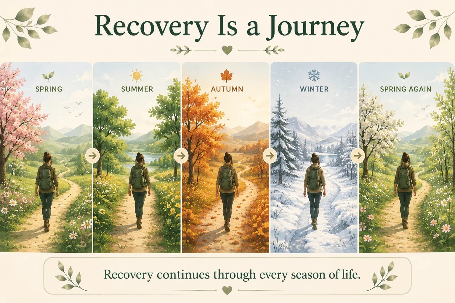 Recovery is a journey through changing seasons of life