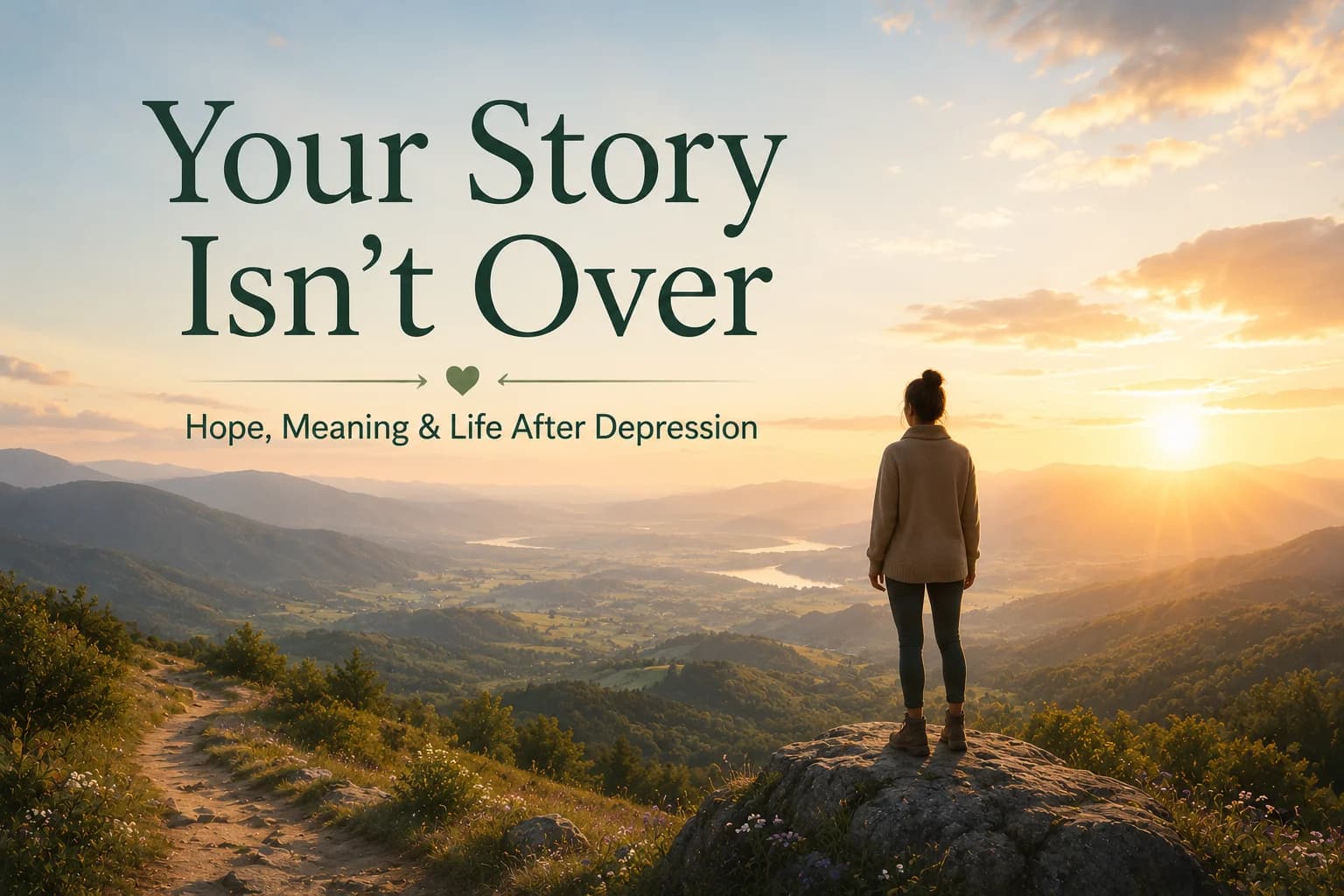 Your Story Is Not Over hero image showing hope and life after depression