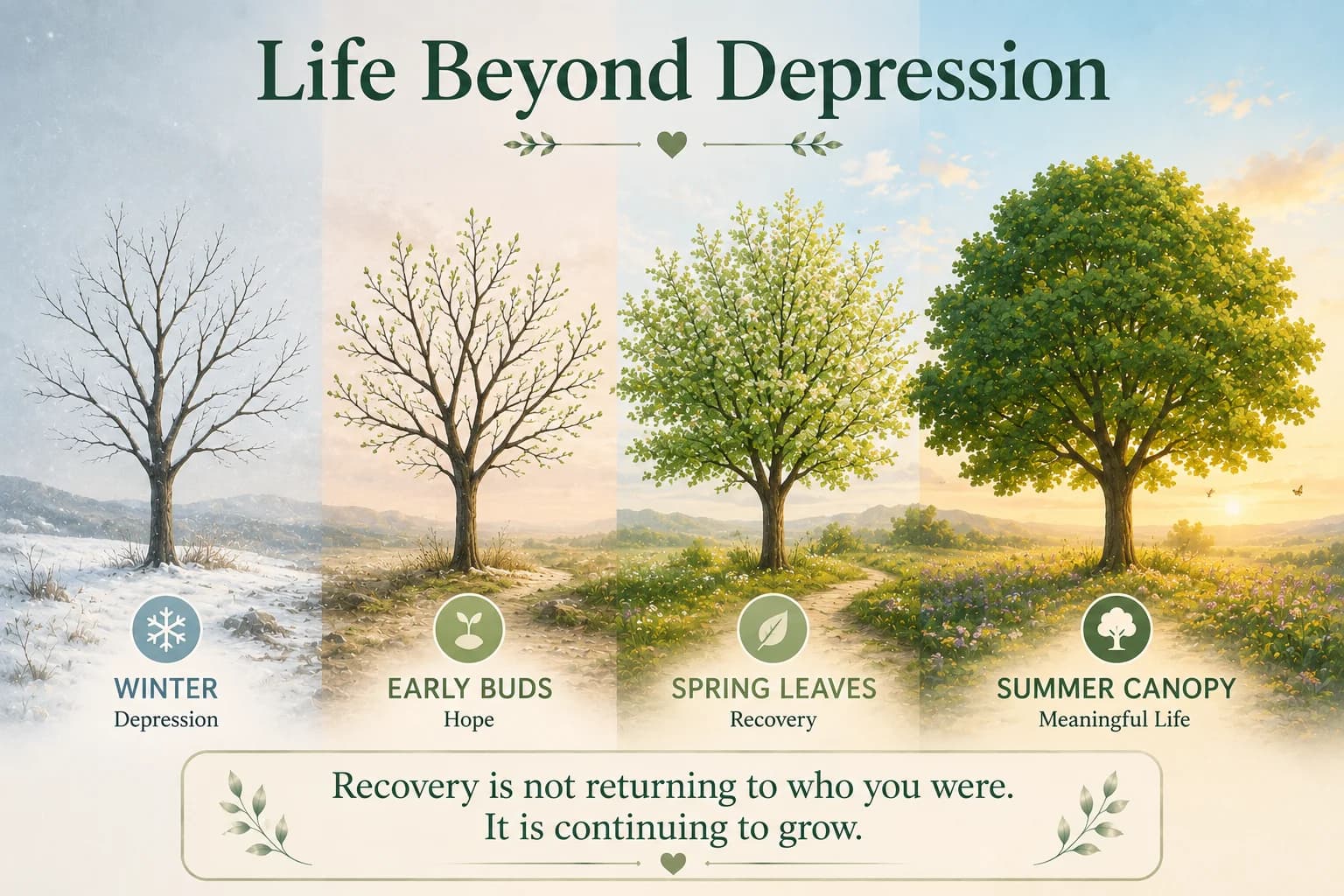 Life beyond depression includes meaning, connection, and possibility