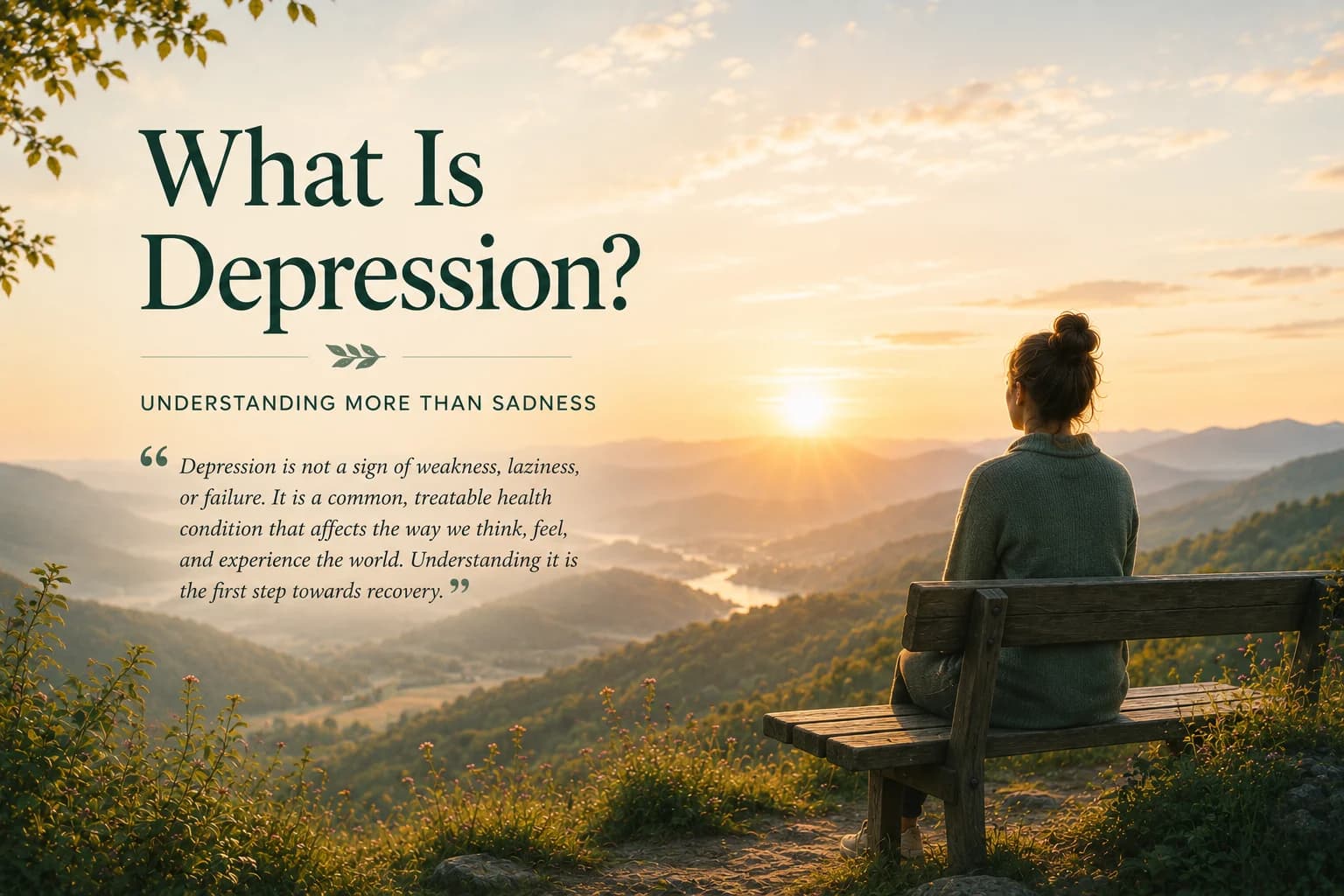 What Is Depression hero image for the opening article in the Depression Learning Centre series