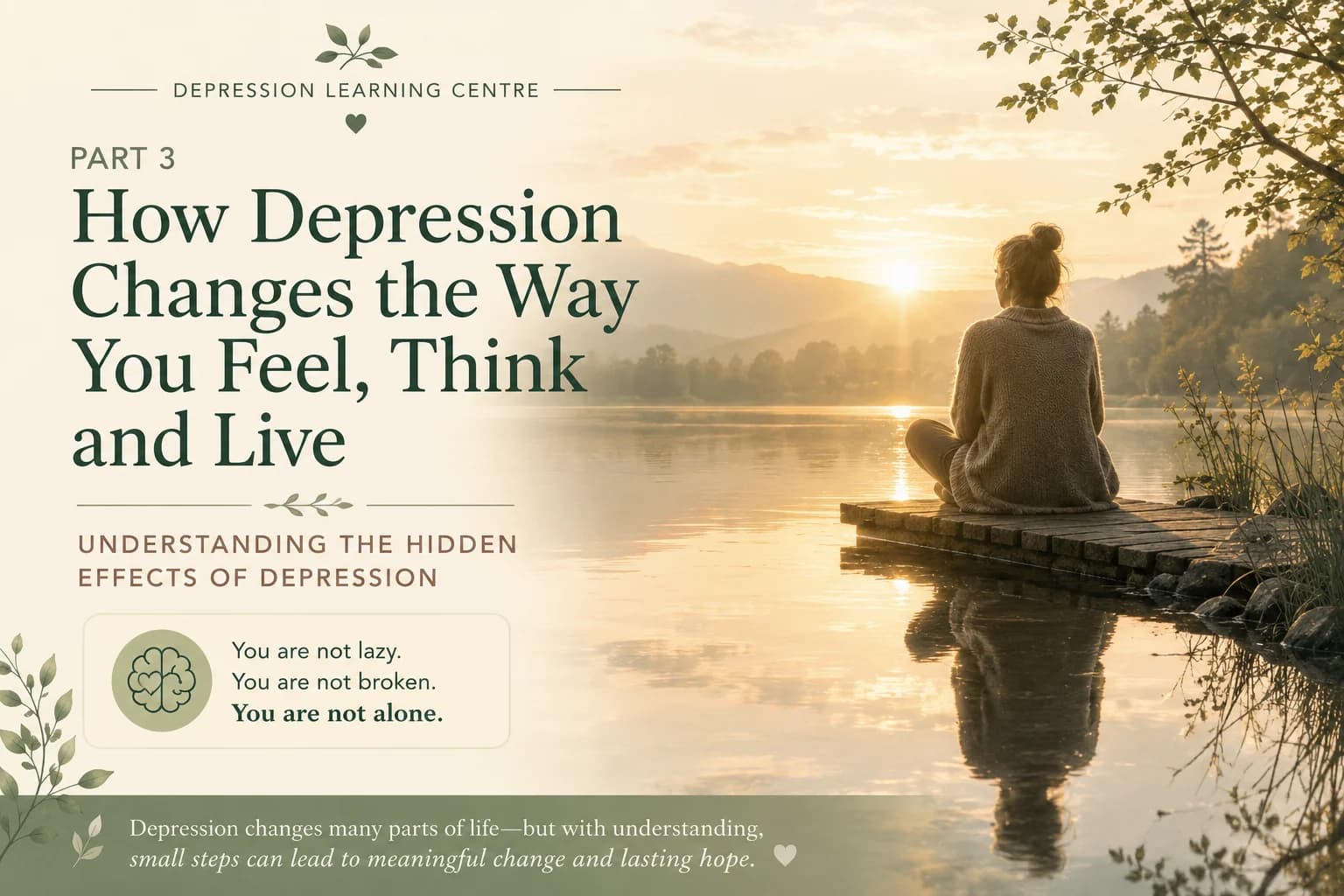 How Depression Changes the Way You Feel, Think and Live hero image