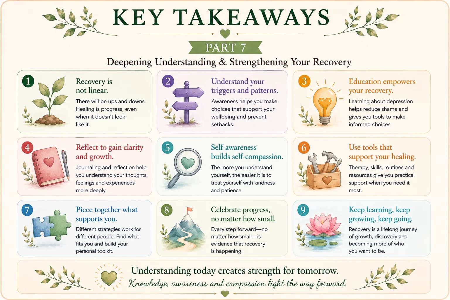 Key takeaways from Part 7: staying well is an ongoing practice
