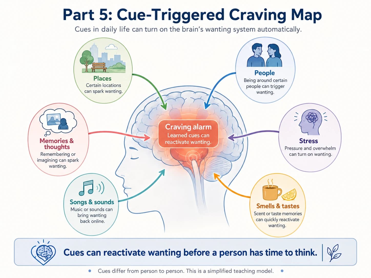Cue-triggered craving map