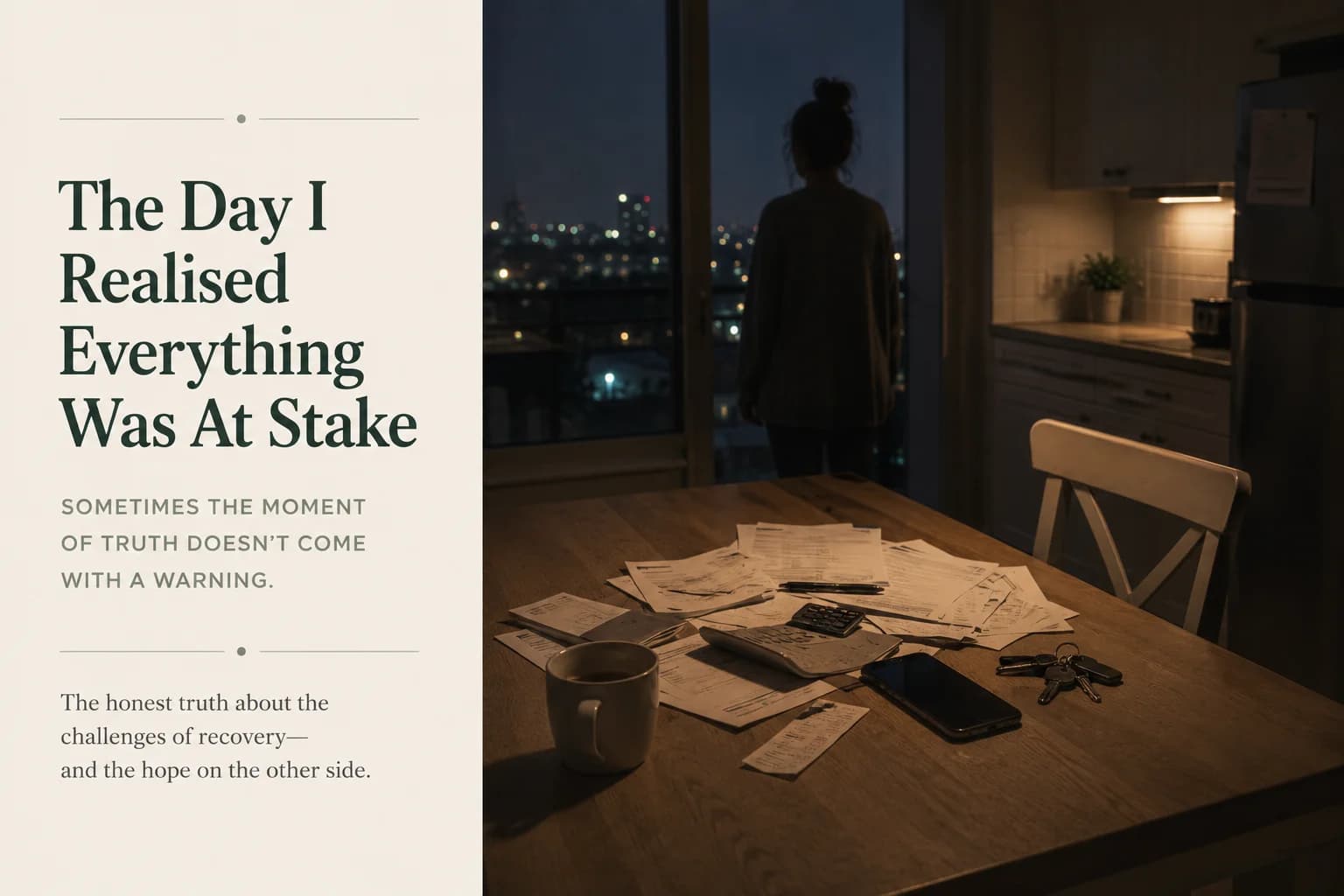 The day I realised everything was at stake