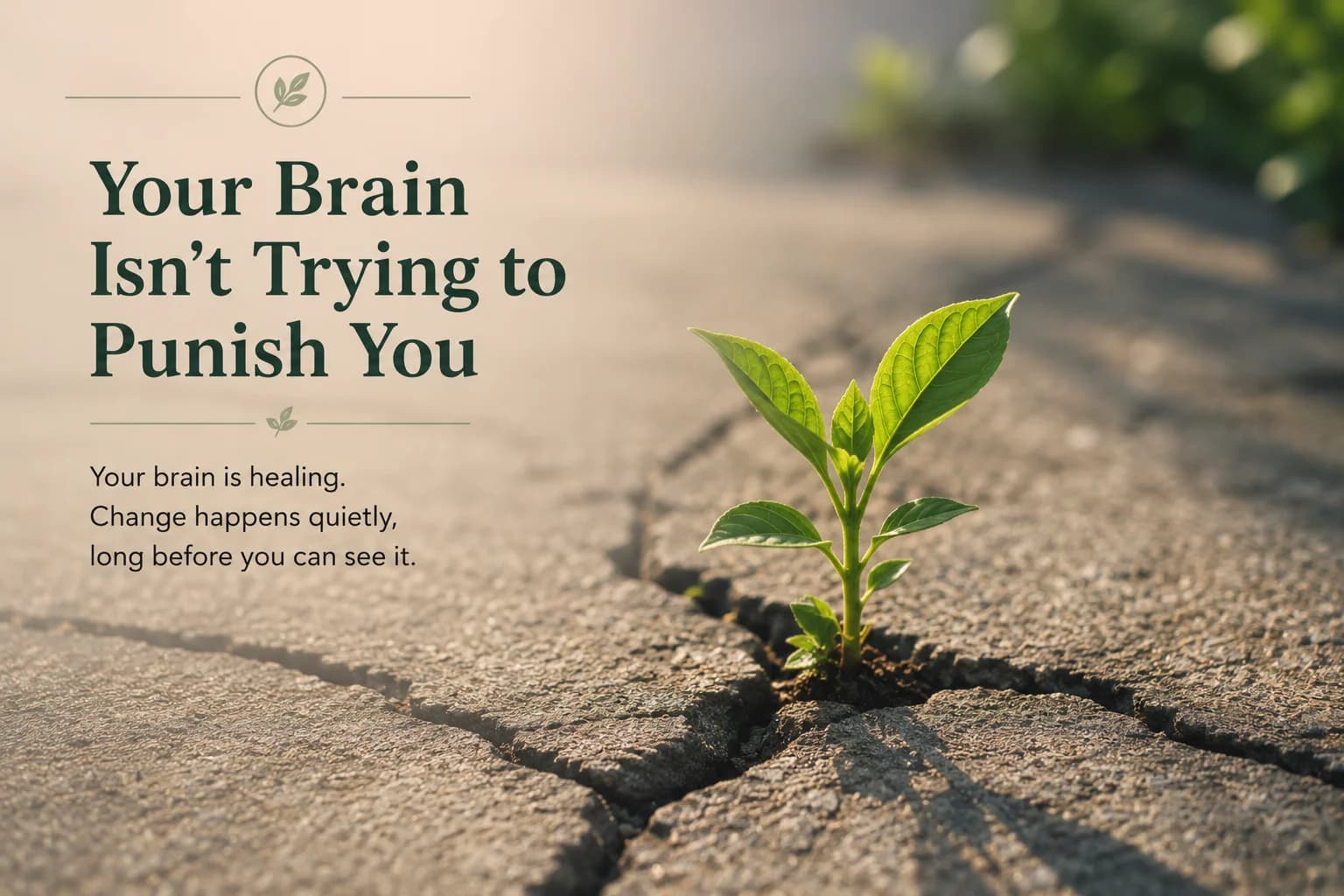 Your brain isn't trying to punish you